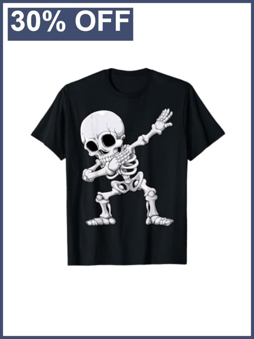 Halloween Dabbing Skeleton Skull Rib Cage Dance T-Shirt